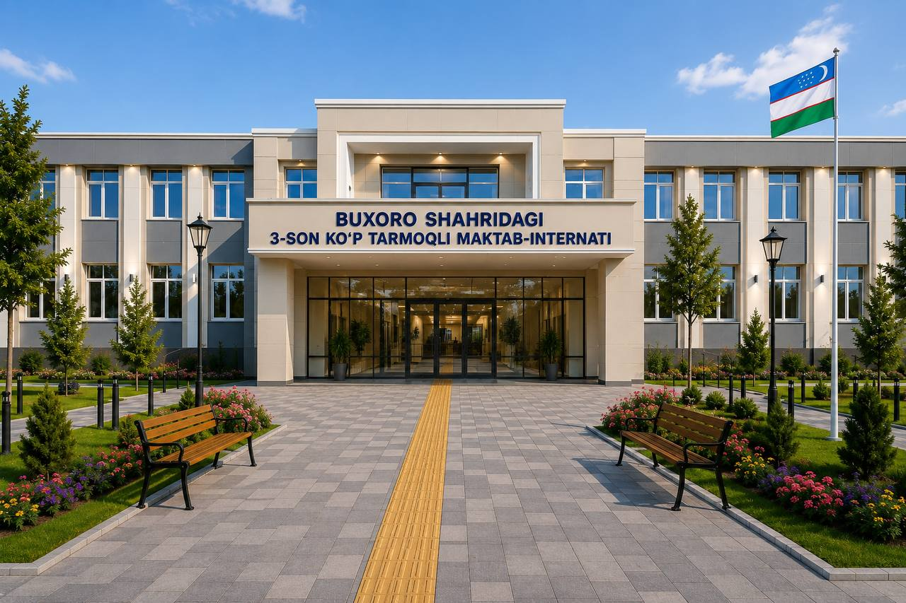 Buxoro shahridagi 3-son ko‘p tarmoqli maktab-internati binosi
